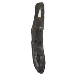Knife, Trench, USM3, with Leather Scabbard, 506th PIR, 101st Airborne Division, Reims, France