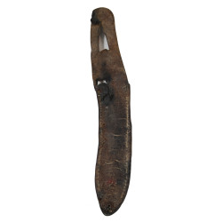 Knife, Trench, USM3, with Leather Scabbard, 506th PIR, 101st Airborne Division, Reims, France