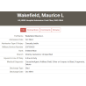 Bag, Barrack, S/Sgt. Maurice Wakefield, Co. A, 16th Inf. Regt., 1st Infantry Division, KIA, ETO