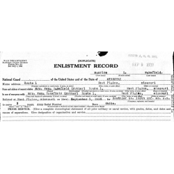 Bag, Barrack, S/Sgt. Maurice Wakefield, Co. A, 16th Inf. Regt., 1st Infantry Division, KIA, ETO
