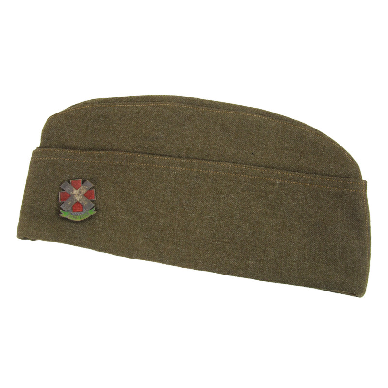 Cap, Garrison, 10th Field Hospital, British-Made, M. DONIGER LTD. 1944