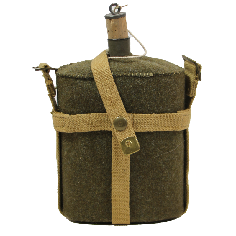 Gourde canadienne, avec porte-bidon "squelette", 1943 Gourde canadienne, avec porte-bidon "squelette", 1943