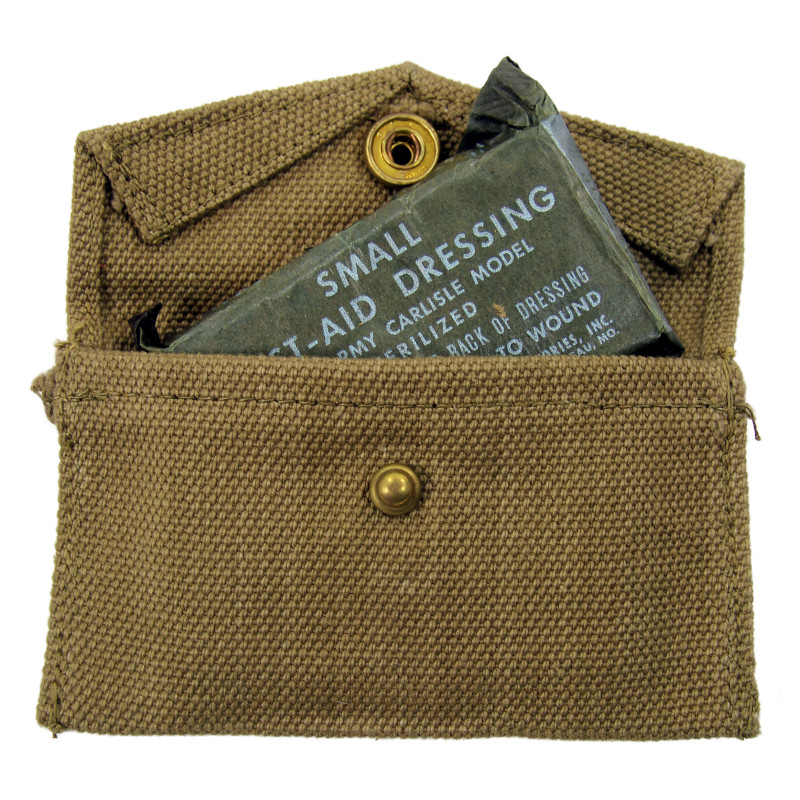 Pochette à pansement M-1942, British-Made, avec pansement