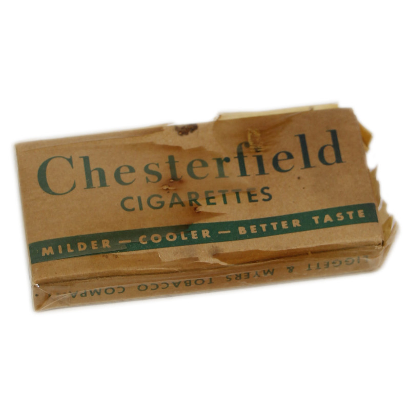 Paquet de cigarettes, ration Ten-in-One, Chesterfield, intact