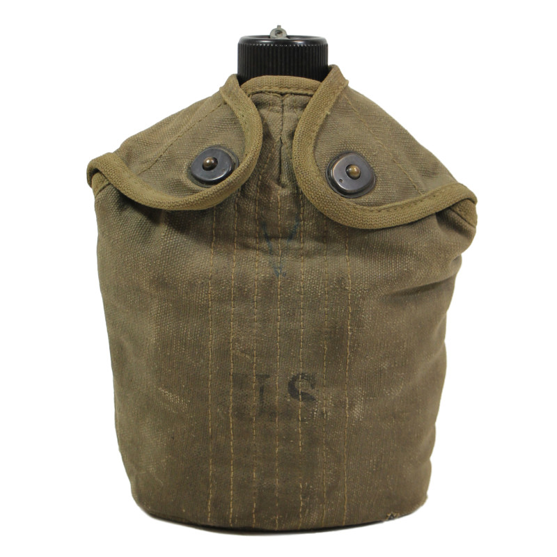 Gourde US Army, A.G.M. CO., complète, housse renforcée, G. & R. CO. 1942
