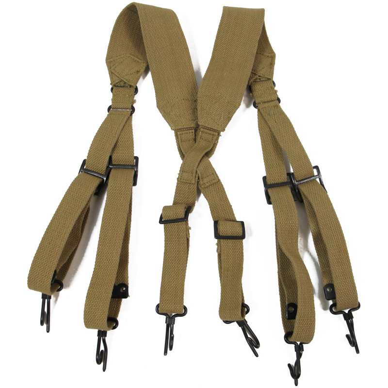 Suspenders, Belt, M-1936, British-Made, M.E. Co. 1943 /I\, Mint