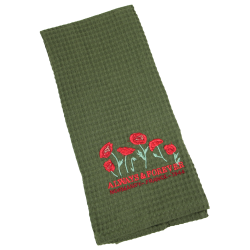 Tea towel, Honeycomb, Poppy, OD