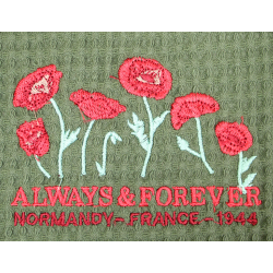 Tea towel, Honeycomb, Poppy, OD