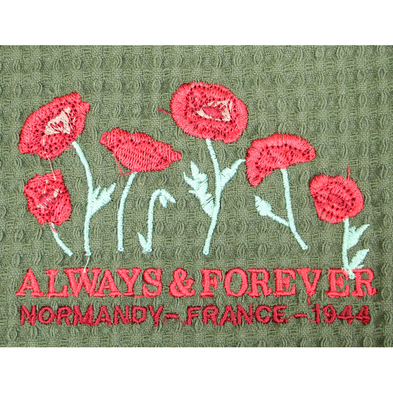 Tea towel, Honeycomb, Poppy, OD