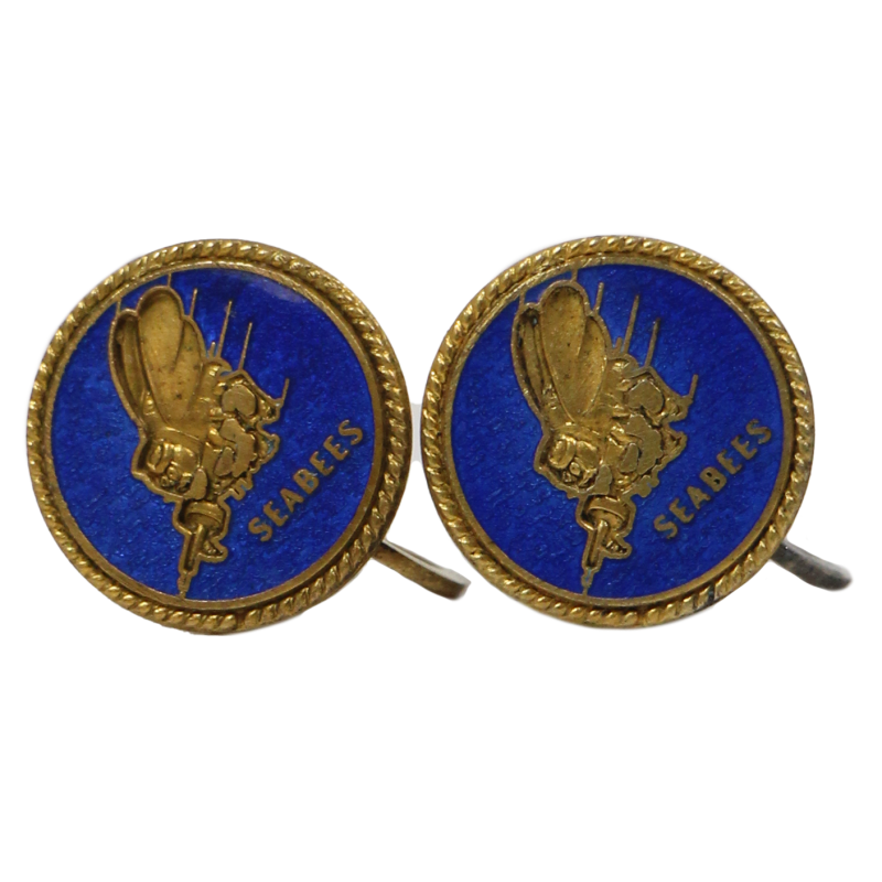 Boucles d'oreilles, Sweetheart, Seabees, Sterling