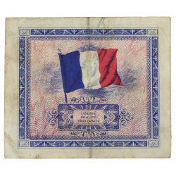 Banknote, 10 Francs, Invasion Money, 1944