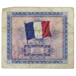 Banknote, 5 Francs, Invasion Money, 1944