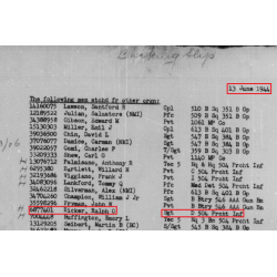 Musette M-1936, Sgt. Ralph Ricker, Co. D, 504th PIR, 82nd Airborne Division, WIA, MTO & ETO