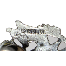 Boucles d'oreilles US Army en argent