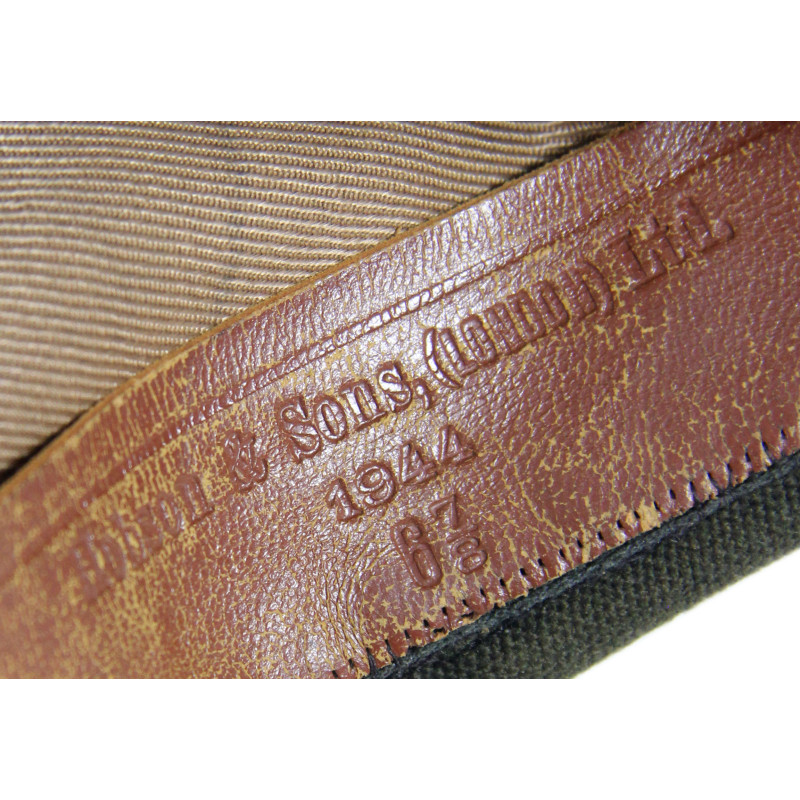 Cap, Garrison, Officer, Dark OD, Chocolate, Size 6 ⅞, British-Made, Hobson & Sons, Ltd. 1944