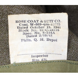 Cap, Garrison, Infantry, Size 6 ⅞, 1941, Laundry Number