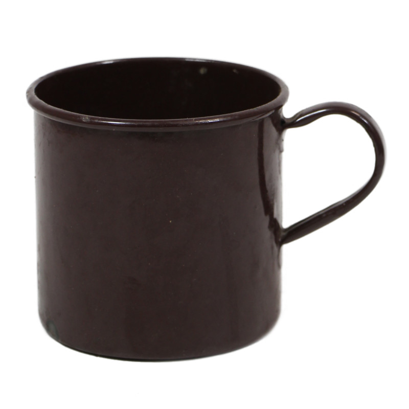 Mug, Enamel, Brown, British