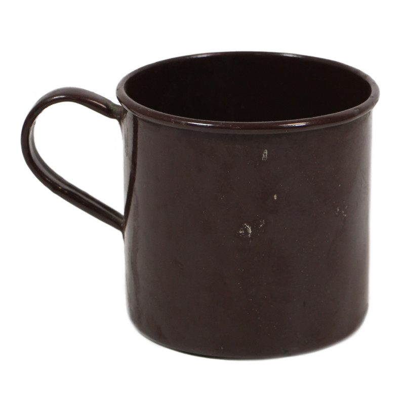 Quart émaillé britannique, marron
