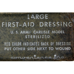 Pansement, Large First-Aid Dressing, US Army, Carlisle Model, Convenience, Inc.