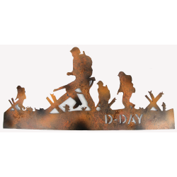 Decoration, Wall, Metal, D-Day, Rusty effect