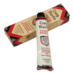 Tube de dentifrice, Craig-Martin, plein, dans sa boîte