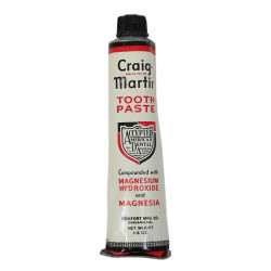 Tube de dentifrice, Craig-Martin, plein, dans sa boîte
