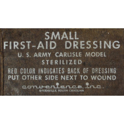 Pansement, Small First-Aid Dressing, US Army, Carlisle Model, Convenience, Inc.