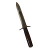 Couteau de combat, baïonnette M1 modifiée, avec fourreau en cuir artisanal Couteau de combat, baïonnette M1 modifiée, avec fourreau en cuir artisanal