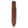 Knife, Fighting, Bayonet, M1, Modified, with Leather Scabbard, Theater-Made