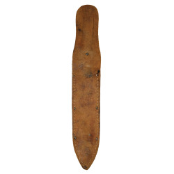 Couteau de combat, baïonnette M1 modifiée, avec fourreau en cuir artisanal
