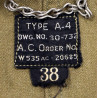 Combinaison de vol, Type A-4, USAAF, taille 38 Combinaison de vol, Type A-4, USAAF, taille 38