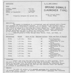 Fusée éclairante M17A1, Parachute White Star Ground Signal, étoile blanche, avril 1944