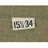 Chemise moutarde, officier, Special, 15 ½ x 34