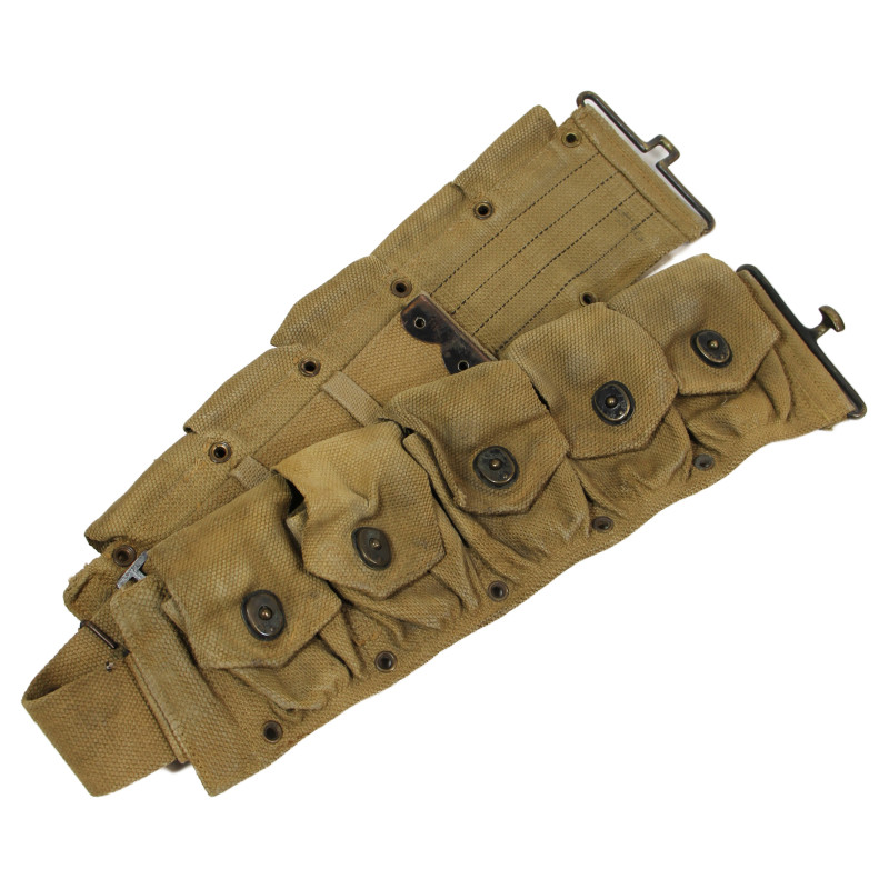 Ceinturon cartouchière M1 Garand, British-Made, M.E. Co. 1944