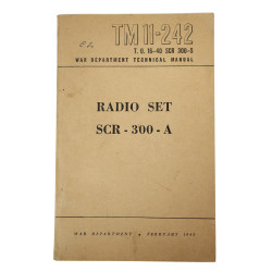Manual, Technical, TM 11-242, Radio Set SCR-300-A