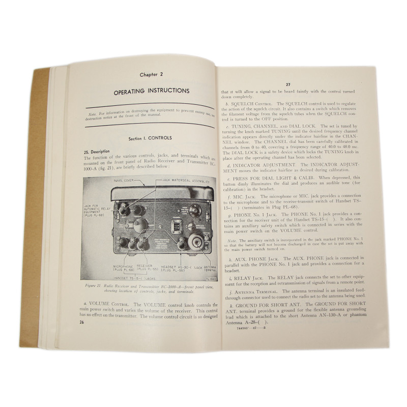 Manuel technique TM 11-242, Radio Set SCR-300-A