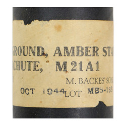 Container de fusée éclairante M21A1, Parachute Amber Star Ground Signal, octobre 1944