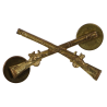 Insignia, Collar, Officer, US Infantry, Clutch Back