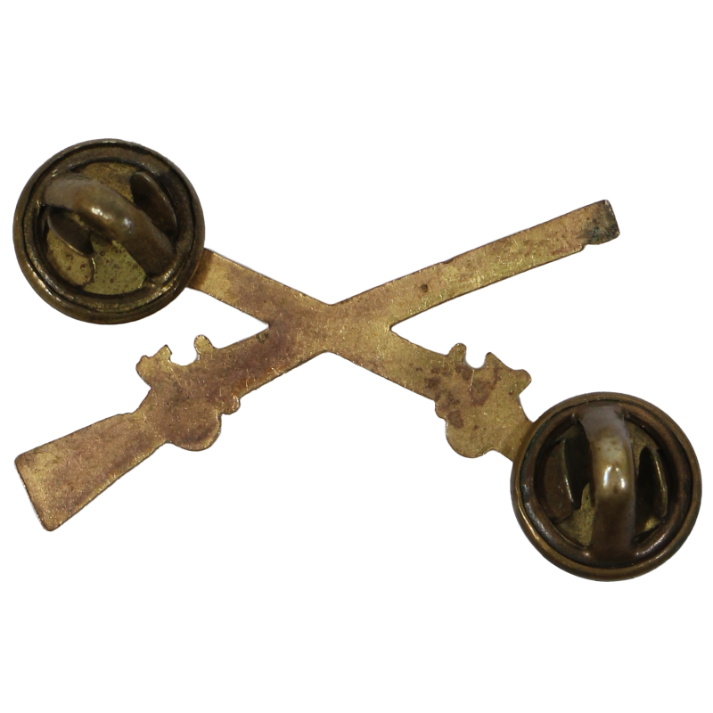 Insigne de col officier US Infantry, à pin's