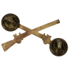 Insignia, Collar, Officer, US Infantry, Clutch Back