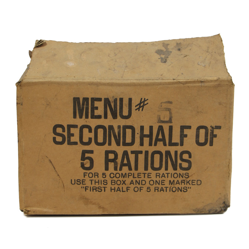 Carton, Ration, Menu No. 5, Second Half of 5 Rations, Ten-in-One, 1944