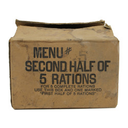 Carton, Ration, Menu No. 5, Second Half of 5 Rations, Ten-in-One, 1944