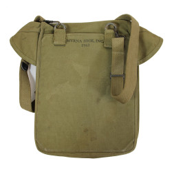 Case, Canvas, Dispatch, M-1938, US Army, MYRNA SHOE, INC. 1943, Complete