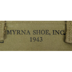 Case, Canvas, Dispatch, M-1938, US Army, MYRNA SHOE, INC. 1943, Complete