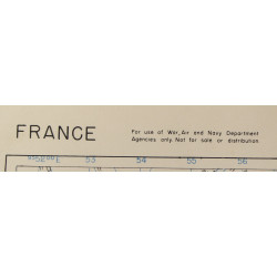 Carte alliée, TOWN PLAN OF FREJUS, France, opération Dragoon, 1944