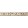 Carte alliée, TOWN PLAN OF FREJUS, France, opération Dragoon, 1944