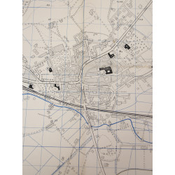 Carte alliée, TOWN PLAN OF FREJUS, France, opération Dragoon, 1944
