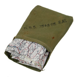 Map, Silk, Escape, C/D, MI9, Sgt. Kenneth Smith, Royal Air Force, MIA, Battle of Britain, 1940