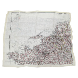 Map, Silk, Escape, C/D, MI9, Sgt. Kenneth Smith, Royal Air Force, MIA, Battle of Britain, 1940