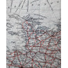 Map, Silk, Escape, C/D, MI9, Sgt. Kenneth Smith, Royal Air Force, MIA, Battle of Britain, 1940 Map, Silk, Escape, C/D, MI9, Sgt. Kenneth Smith, Royal Air Force, MIA, Battle of Britain, 1940